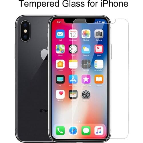 9H Tempered Glass For iPhone 12 Mini X Xs Xr 11 Pro Max 7 8 6 6s Plus SE 2020 5 5s Screen Protector For iPhone 13 Mini 12 Pro