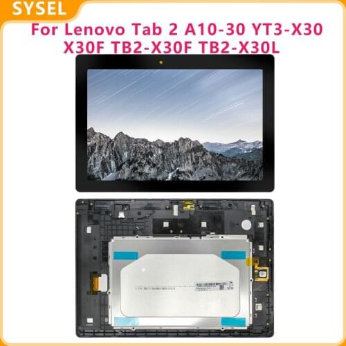 10.1 inch For Lenovo Tab 2 A10-30 YT3-X30 X30F TB2-X30F tb2-x30l a6500 LCD Display Digitizer Touch Screen Panel Assembly