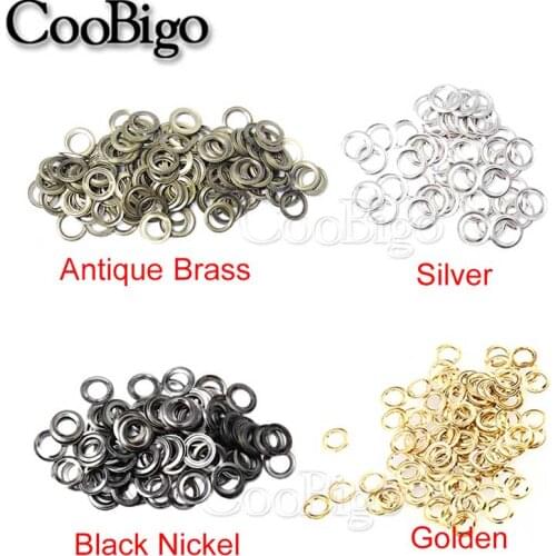 100pcs Hole Size 5.8mm Gasket Metal Grommets for DIY Leather craft Scrapbooking Shoes Bag Tags Clothes Metal Eyelets Accessories