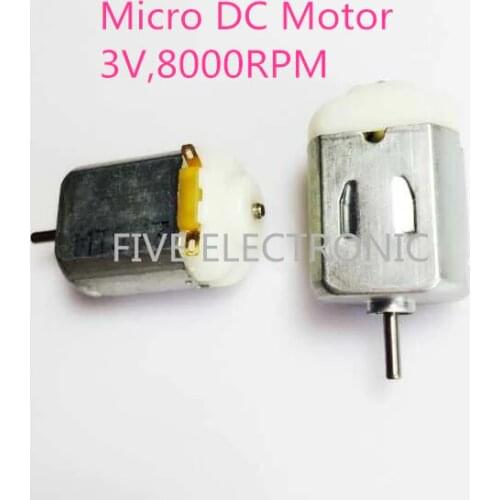 130 Micro DC Motor 3-6V 8000R/Min for DIY electronic toy,car/plane model mini fan