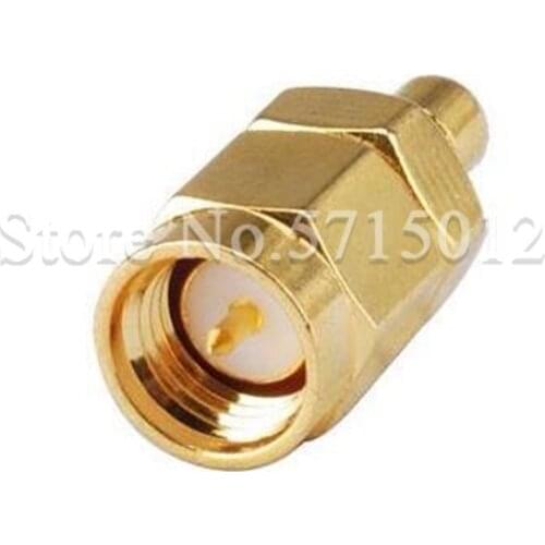 2pcs RF Coaxial Connector SMA Male Head Internal Thread Turn to SMB Male Head Plug Adaptor Convernal 50 Ohm