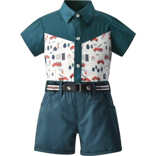 2021 Colorblock Printing Baby Boys Clothes Children Suit Tracksuit Baby Boy Costume 3Pieces Costumes For Children For 1-6 Age