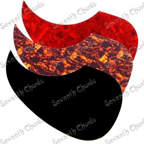 3Pcs 40 " 41 " Left handed Folk Acoustic Guitar Pickguard Pick Guard Anti-Scratch Plate Black Red Brown guitar accessories part