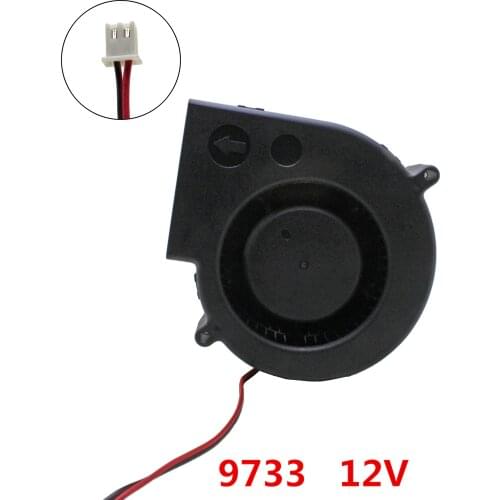 9733 blower Cooling fan DC 12V Brushless Fans cooling centrifugal Turbo Fan cooler radiator heat dissipation