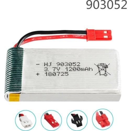 3.7V 1200mAh 30C Lipo Battery for LD MJX T64 T04 T05 F28 F29 T56 T57 HuanQi HQ 859B RC Quadcopter 3.7V 1200mAh 903052 battery