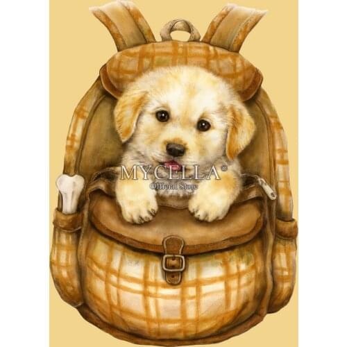 Animals 5D DIY Diamond Painting Cross Stitch Cartoon dog Full Round Rhinestone Mosaic Diamond Embroidery Crafts Gift Home Decor