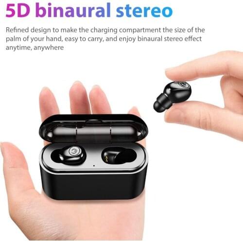X8S In-Ear Mini TWS Wireless Bluetooth 5.0 Bass Sports Earphones with Charge Box