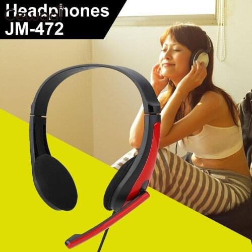 Cewaal Wired Stereo Bass Headband Over-Ear Headphone With Mic For Mobile Phone Notebook