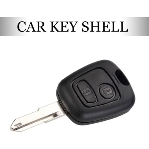 1 Pc Car Key Shell For Citroen C1 C2 Saxo Xsara Picasso Berlingo For Peugeot 2Buttons Remote Key Case Cover With Uncut Blade