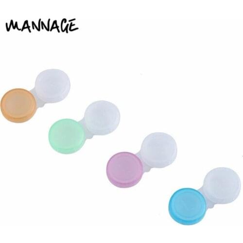 8pcs Contact Lens Case L+R Glasses Len Storage Cases Eyewear Soaking Container Travel Accessaries