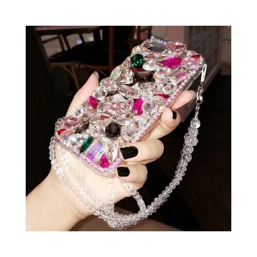 Luxury Fashion Bling Crystal DIY Diamond Rhinestone Case Cover For Xiaomi Redmi 9 9A 9T Pro Note9 Pro Max Note9S Note8 Pro Coque