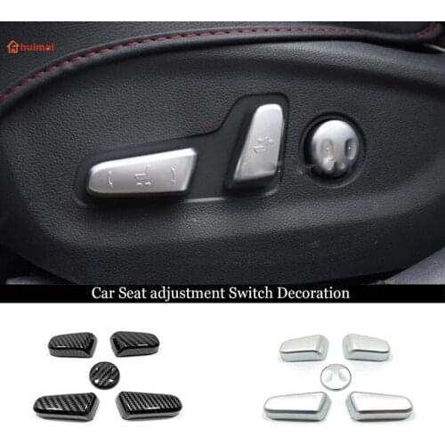 For KIA Ceed XCeed Seltos Sportage 2018-2020 Accessories ABS Car Seat adjustment Switch Decoration Cover Trim Sticker Styling