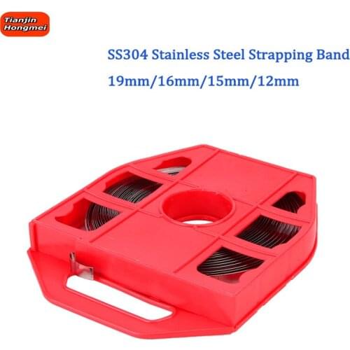 Electric line fitting Adjustable Metal Packing Strapping Stainless Steel Strapping Band SS304 for bundle cable,signs