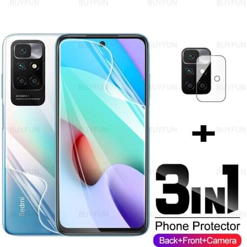 Hydrogel Film For Redmi 10 6.5inch HD Front+Back Screen Protector soft film for xiaomi redmy 10 xiomi redme10 lens safety glass