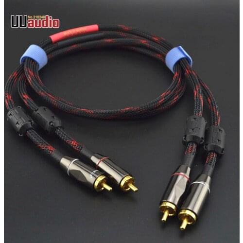 HIFI RCA Cable SPDIF Digital Audio Cable / Thickened Wall Budweiser RCA + Canare Cable W/ Dual Magnetic ring