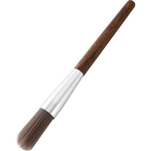 Coffee Grinder Machine Cleaning Brush Bristles Dusting Brushes with Wooden Handle Cleaner Tool for Barista Home Kitchen