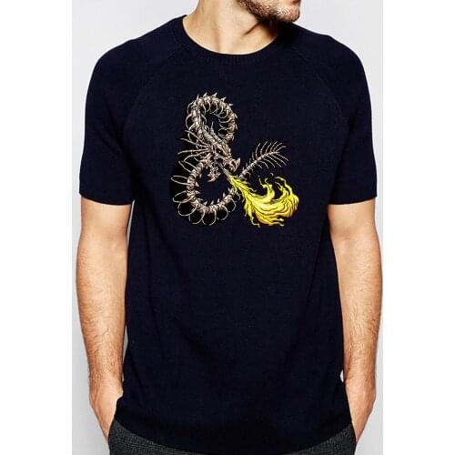 Cool Dragon Men T Shirts 2020 New Arrival Fashion Mens T-Shirt Summer Tops Bony Dragon Streetwear Cotton Hip Hop Tshirt