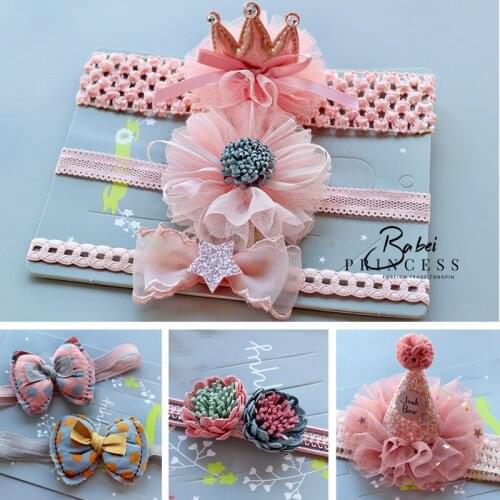 Lace Baby Headband Chic Lace Flower Princess Girls Newborn Infant Toddler Headwear Hair Bow Headdress Children Hair Accessories