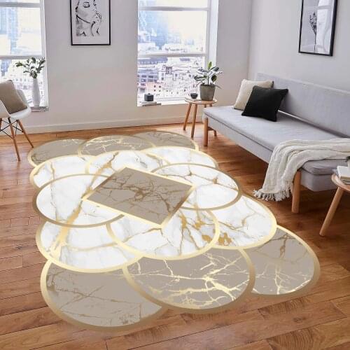 Marble Coffee Special Cut Non-Slip Base Living Room Entrance Hallway Living Room Bedroom Home Decor Carpet Runner Rug