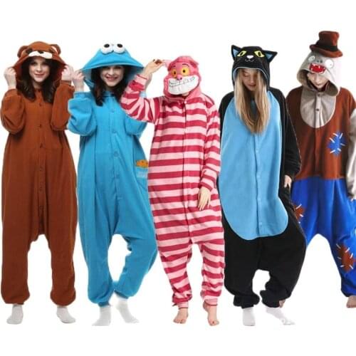 2021 New XXL Man Onesie Cartoon Cosplay Women Jumpsuit One-Piece Pijama Men RaccoonKigurumiAdult Animal Hedgehog Pajama Costume