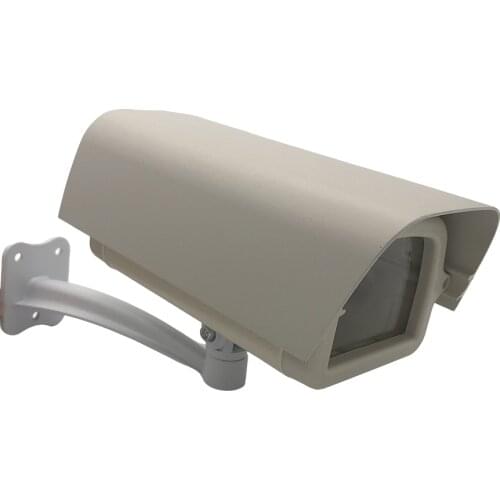 Outdoor Weatherproof Video Surveillance Camera House Case DIY Mini CCTV Camera Housing Clear Glass Window with Bracket