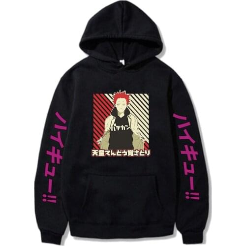 Couple Clothing Hoodies Anime Haikyuu Man Women Sweatshirts Streetwear Dropshipping Unisex Teen Clothes for Boy Girl