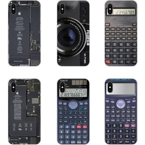 For Huawei G7 G8 P8 P9 P10 P20 P30 Lite Mini Pro P Smart Plus 2017 2018 2019 Camera Battery Calculator Transparent Soft TPU Case