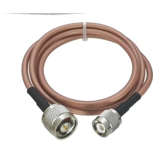 1Pcs RG142 N Male plug to TNC Male Plug Connector Straight RF Jumper pigtail Cable 6inch~10M