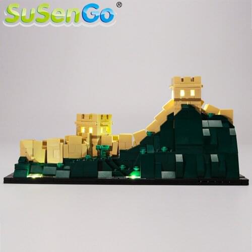 SuSenGo LED Light Set For 21041 Architecture The Great Wall of China Compatible with 17010 , NO Blocks Model