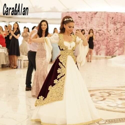 Formal Traditional Albanian Kosovo Prom Dresses for Bride Long Sleeves Lace Applique Two Pieces Evening Gowns vestidos de noche