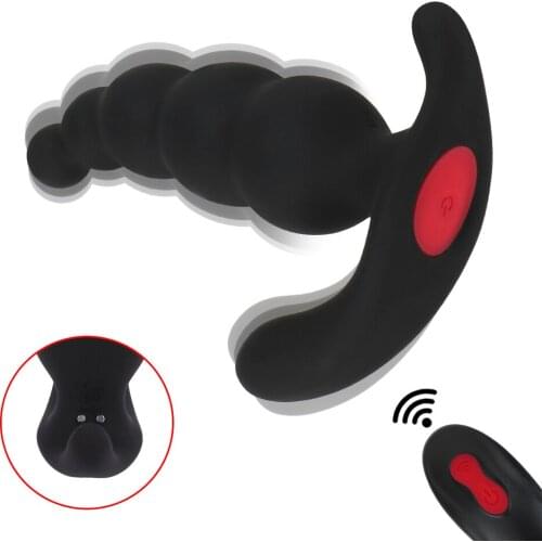 Butt Plug Sex Toys For Men 2 Mold 9 Frequency Male Masturbator Anal Plug Silicone Wireless Remote Control