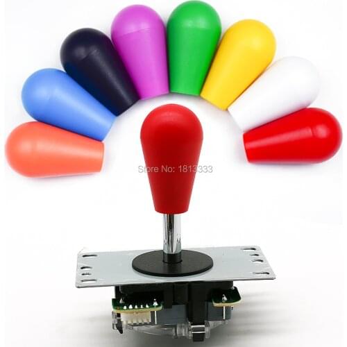 American Style Balltop Arcade Parts JLF-TP-8Y Arcade Joystick Red black White Top ball Elliptical ba Joystick Top ball