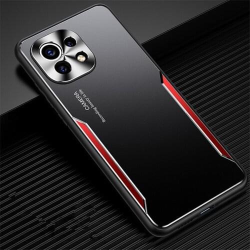 For Xiaomi mi 11 lite Case Shockproof Metal Aluminum TPU Protect Cover for Xiaomi mi 11 Ultra/Mi 11 Pro/Mi 11 Lite Phone Case