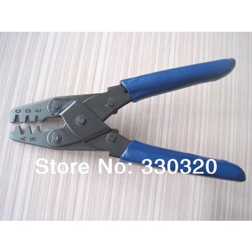 Hand crimping plier tool for crimping non-insulated open barrel terminals LS-303B
