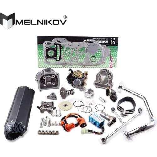 GY6 80cc 47mm 137QMA QMB139 4 STROKE CYLINDER KIT Head Racing Exhaust Racing Camshaft Rollers Oil Gear Rings Arms