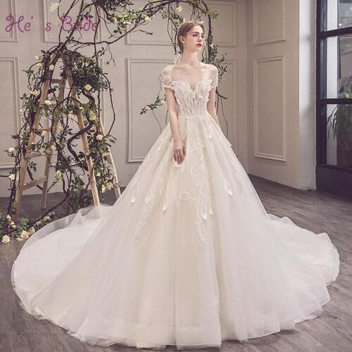 He's Bride Wedding Dresses With A Train