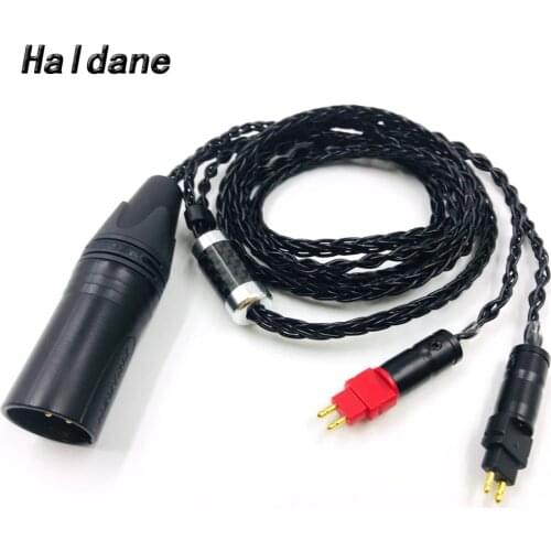 Haldane HIFI 8 cores 4-pin XLR Male Balanced Headphone Upgrade Cable for HD600 HD650 HD525 HD545 HD565 HD580 HD6XX Headphones