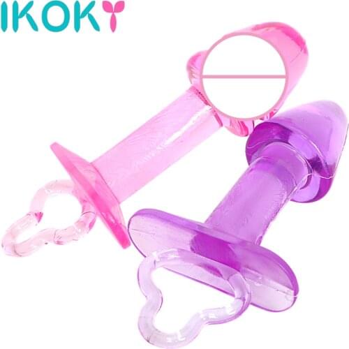 IKOKY Prostate Massage Bullet Butt Plugs Sex Shop Adult Product Soft Anal Plug Anal Sex Toys for Women Men Gay Masturbation