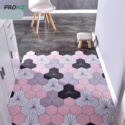 Ins Doormat Non-slip Waterproof Dustproof Carpet Hallway Bath Mat PVC Carpet Mat Can Be Cut Custom Indoor Home Entrance Doormat