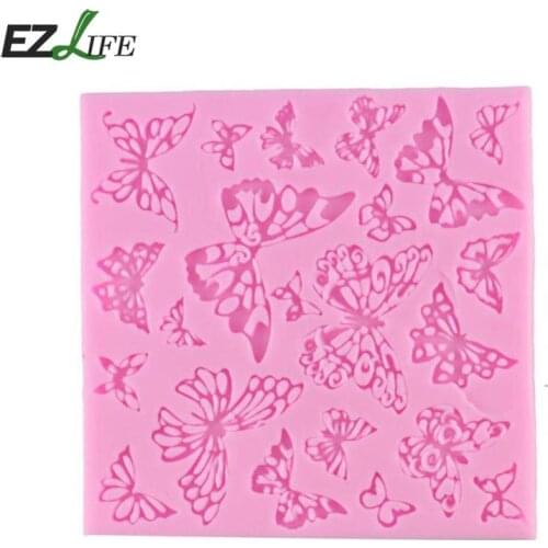 Butterfly Lace Fondant Mould Silicone Cake Decorating Tools Mold Mat Decorating Sugarcraft Cake Baking Z8E0