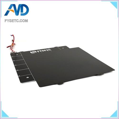 300x300mm Magnetic Heated Bed +Double Sided Textured Powder Coated PEI Spring Steel Sheet For CR-10S CR10S Lulzbot Taz6