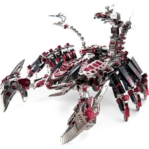 Microworld 3d Metal Puzzle Red Devils Scorpion Adults DIY Assemble Model Kits Collection Kids Educational Toys Gifts Spielzeug