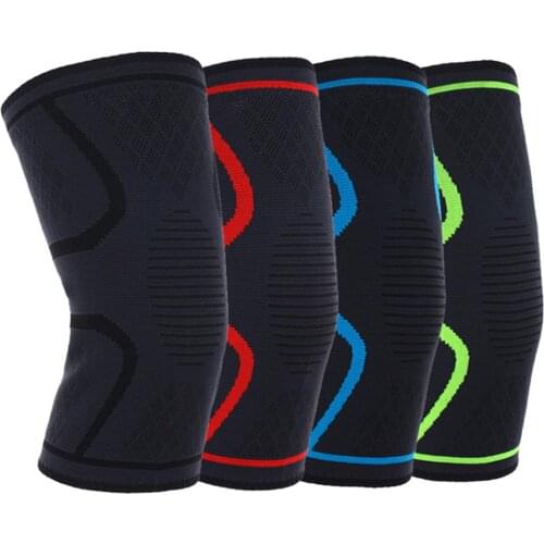 1Pc Fitness Running Cycling Knee Support Braces Elastic Nylon Sport Compression Knee Pad Sleeve for Basketball Volleyball