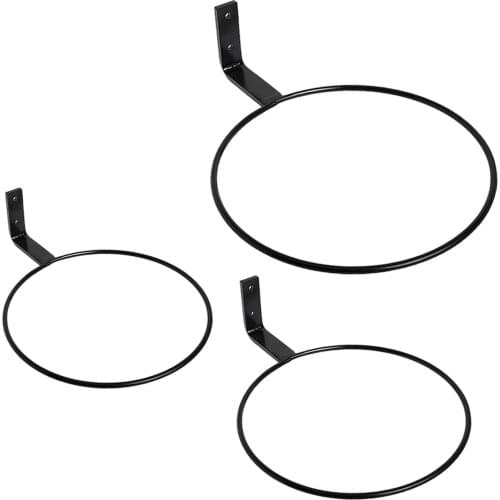 Wall Mount Flower Plant Holder Rings Folding Wrought Iron Metal Planter ers for Outdoors Decoration
