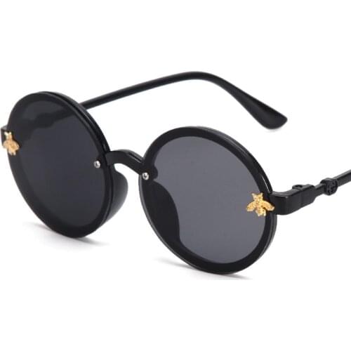 2021 new fashion brand kids sunglasses black retro childrens sunglasses UV protection baby sun glasses girls boys glasses