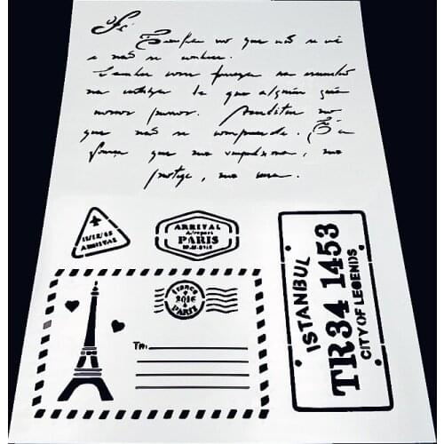 E-mail plastic mold shield DIY cake scrapbook stencils hollow Embellishments printing lace ruler Valentines Day