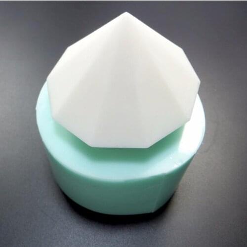 QT0046 3D Diamond Shape Silicone Mold Mould Resin Pendant Jewelry soap making mould handmade gem soap Candle moulds