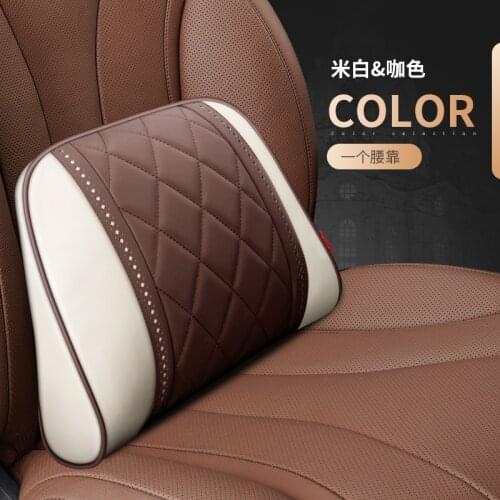 For Mercedes Benz Maybach S-Class headrest Luxury car Pillows Car Travel Neck Rest Pillows Seat Cushion Support Napa leather