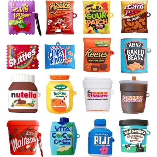 For Apple AirPods pro 3 Luxury 3D chocolate cookies case Wireless Headset soft silicon earphone protect cover for airpods 1 2