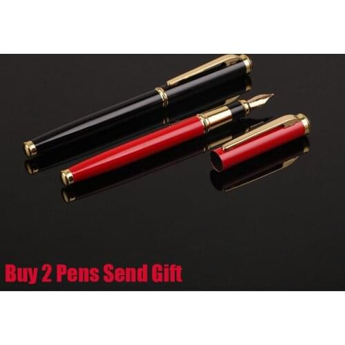 High Quality Brand Metal Ink Fountain Pen Luxury Business Gift Writing Pen Buy 2 Pens Send Gift